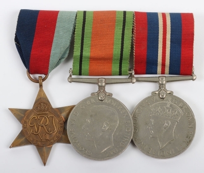 A Royal Air Force Second World War medal group of 3 with Logbook to a Wireless Operator - 2