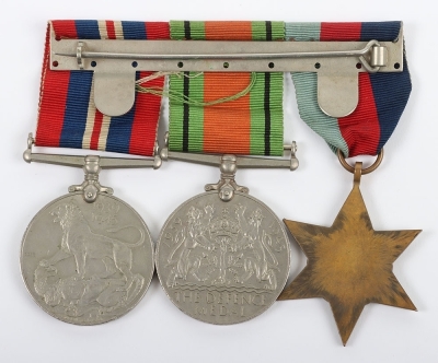 A Royal Air Force Second World War medal group of 3 with Logbook to a Wireless Operator - 3