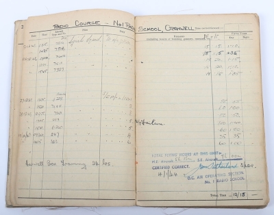 A Royal Air Force Second World War medal group of 3 with Logbook to a Wireless Operator - 6