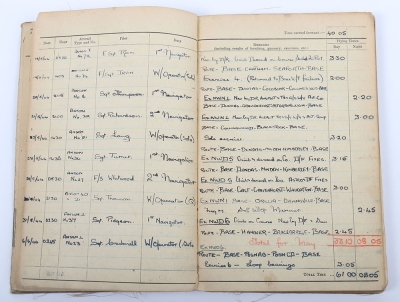 A Royal Air Force Second World War medal group of 3 with Logbook to a Wireless Operator - 7