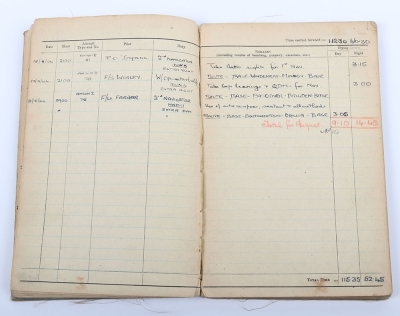 A Royal Air Force Second World War medal group of 3 with Logbook to a Wireless Operator - 8