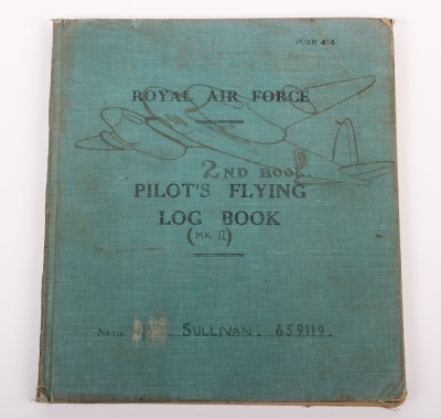 A Second World War group of 3 medals with Pilot&rsquo;s Logbooks and other associated documents to a recipient who flew Mosquito&rsquo;s with 567 Squadron - 12