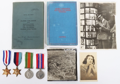 A well-documented Second World War group of 4 medals to a Flight Engineer in 50 Squadron who flew in 33 Operational missions in the closing months of the war.
