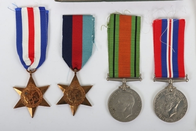 A well-documented Second World War group of 4 medals to a Flight Engineer in 50 Squadron who flew in 33 Operational missions in the closing months of the war. - 2