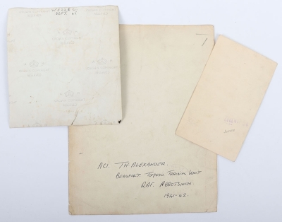 A well-documented Second World War group of 4 medals to a Flight Engineer in 50 Squadron who flew in 33 Operational missions in the closing months of the war. - 6