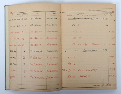 A well-documented Second World War group of 4 medals to a Flight Engineer in 50 Squadron who flew in 33 Operational missions in the closing months of the war. - 7