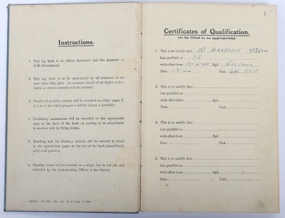A well-documented Second World War group of 4 medals to a Flight Engineer in 50 Squadron who flew in 33 Operational missions in the closing months of the war. - 8