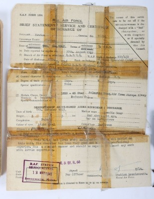 WW2 RAF Log Book and Campaign Medals to a Liberator Wireless operator. - 2