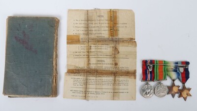 WW2 RAF Log Book and Campaign Medals to a Liberator Wireless operator. - 4