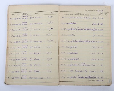 WW2 RAF Log Book and Campaign Medals to a Liberator Wireless operator. - 6