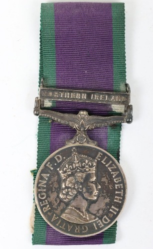 A General Service Medal for Northern Ireland to the Ulster Defence Regiment.