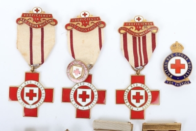 A collection of medals for proficient service in the British Red Cross. - 2