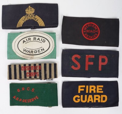 WW2 British Civil Defence Armbands.