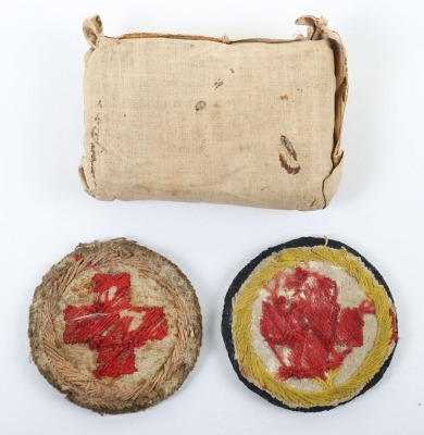 2x WW1 Medical Stretcher Bearers Arm Badges - 2