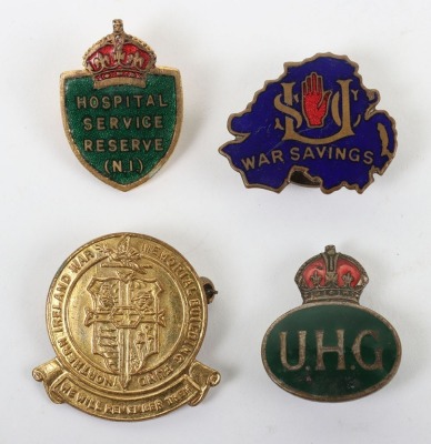 WW2 Northern Ireland Enamel Home Front Badges