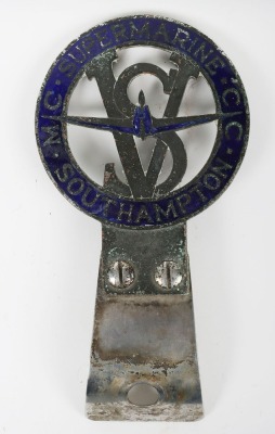 Vickers Supermarine of Southampton Motor Cycle & Car Club, Vehicle Badge