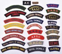 Grouping of Corps Cloth Shoulder Titles