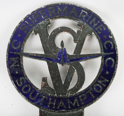 Vickers Supermarine of Southampton Motor Cycle & Car Club, Vehicle Badge - 2