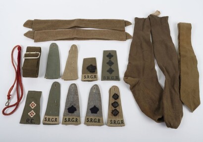WW2 Royal Gurkha Rifles Officer Shoulder Slides & Uniform Accessories.