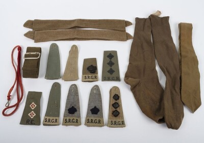 WW2 Royal Gurkha Rifles Officer Shoulder Slides & Uniform Accessories.