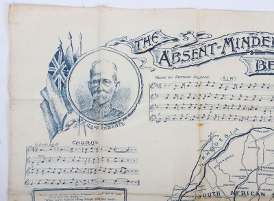 Boer War Souvenir Handkerchief, 'The Absent Minded Beggar'. - 2