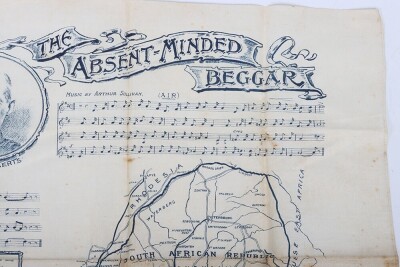 Boer War Souvenir Handkerchief, 'The Absent Minded Beggar'. - 3