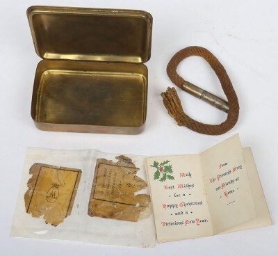 1914 Princess Mary Gift Fund Trench Lighter, Cigarette Tin and Christmas Card - 4