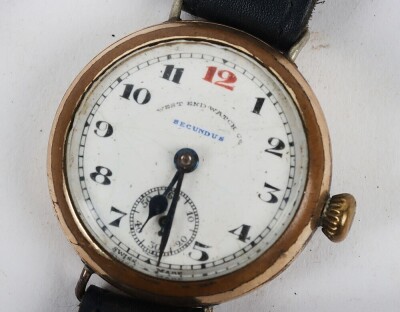 Early 20th Century 'Red 12' Wrist Watch, Swiss Made. - 3
