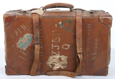 WW2 Royal Engineers Officer's Leather Suitcase and Equipment.