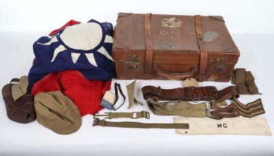WW2 Royal Engineers Officer's Leather Suitcase and Equipment. - 3