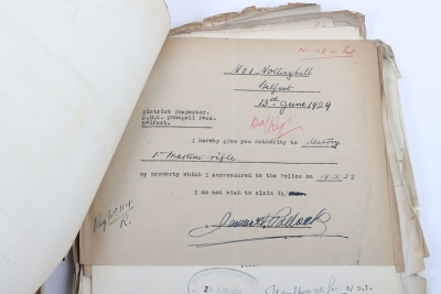 Historically Interesting Document Archive Relating to Surrender of Weapons to the Royal Ulster Constabulary, - 4