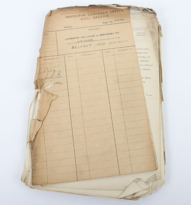 Historically Interesting Document Archive Relating to Surrender of Weapons to the Royal Ulster Constabulary, - 33