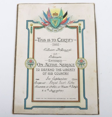 Ulster Volunteer Volunteer Force (UVF) Ephemera, Great War Period - 8
