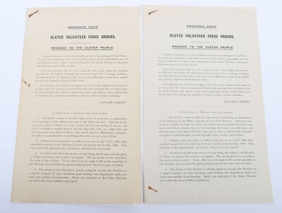Ulster Volunteer Volunteer Force (UVF) Ephemera, Great War Period - 9
