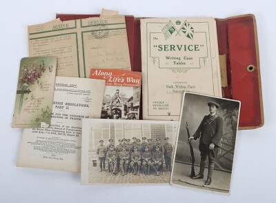 WW1 Ulster Volunteer Force Grouping, Writing Tablet, Photographs and Associated Paperwork. - 4