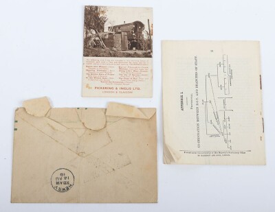 WW1 Ulster Volunteer Force Grouping, Writing Tablet, Photographs and Associated Paperwork. - 7