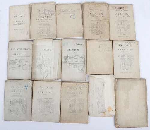WW1 Survey Maps and Trench Maps, Western Front and Sinai.