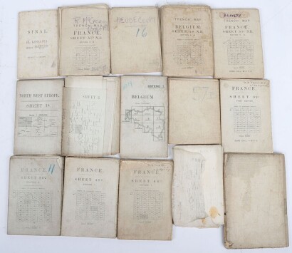 WW1 Survey Maps and Trench Maps, Western Front and Sinai.