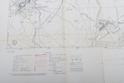 WW1 British Trench Map of Beaumont Hamel, Somme. - 2