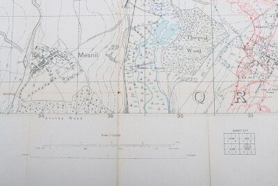 WW1 British Trench Map of Beaumont Hamel, Somme. - 3