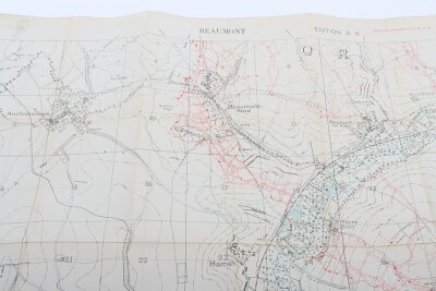 WW1 British Trench Map of Beaumont Hamel, Somme. - 6