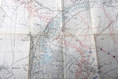 WW1 British Trench Map of Beaumont Hamel, Somme. - 7