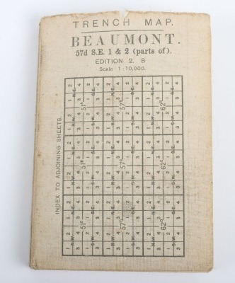 WW1 British Trench Map of Beaumont Hamel, Somme. - 13