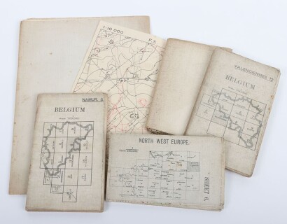 WW1 British Maps of Belgium and North West Europe.