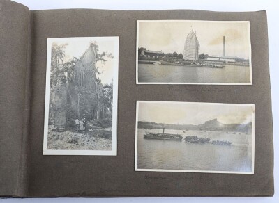 China 1920's Photograph Album Compiled by Crewman of SS Kiukiang, British Merchant Ship Operated by the China Navigation Company, which Transported People and Cargo along the Yangtze River - 3