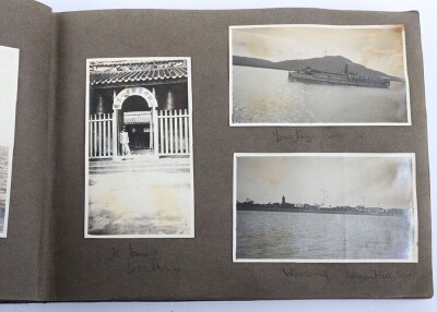 China 1920's Photograph Album Compiled by Crewman of SS Kiukiang, British Merchant Ship Operated by the China Navigation Company, which Transported People and Cargo along the Yangtze River - 4
