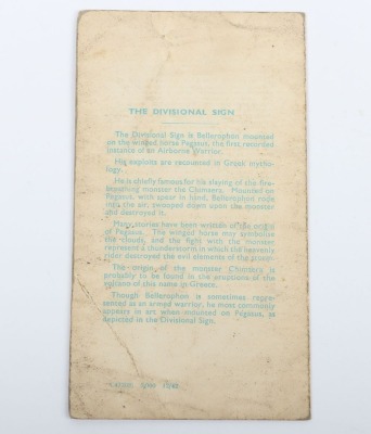 WW2 British Airborne Forces Joining Up Card Pamphlet. - 2