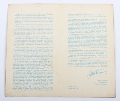 WW2 British Airborne Forces Joining Up Card Pamphlet. - 3