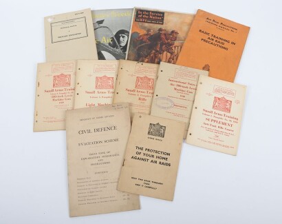 WW2 British Small Arm Training Manuals and Civil Defence Publications.