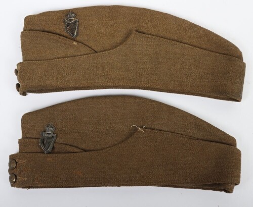 WW2 Ulster Home Guard Side Caps, Two Examples.